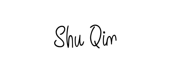 How to make Shu Qin name signature. Use Angelique-Rose-font-FFP style for creating short signs online. This is the latest handwritten sign. Shu Qin signature style 5 images and pictures png