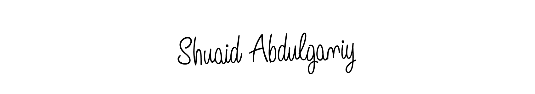 Once you've used our free online signature maker to create your best signature Angelique-Rose-font-FFP style, it's time to enjoy all of the benefits that Shuaid Abdulganiy name signing documents. Shuaid Abdulganiy signature style 5 images and pictures png