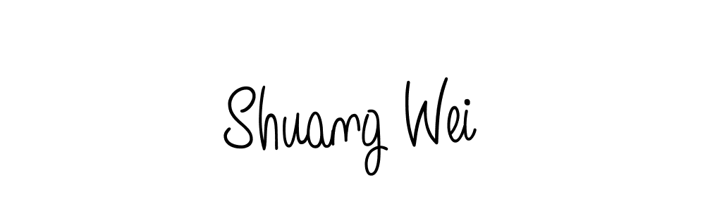 Also we have Shuang Wei name is the best signature style. Create professional handwritten signature collection using Angelique-Rose-font-FFP autograph style. Shuang Wei signature style 5 images and pictures png