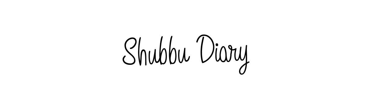 Also we have Shubbu Diary name is the best signature style. Create professional handwritten signature collection using Angelique-Rose-font-FFP autograph style. Shubbu Diary signature style 5 images and pictures png