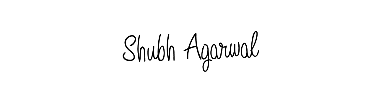 Use a signature maker to create a handwritten signature online. With this signature software, you can design (Angelique-Rose-font-FFP) your own signature for name Shubh Agarwal. Shubh Agarwal signature style 5 images and pictures png