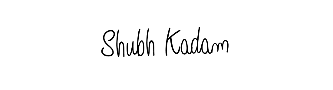 Make a beautiful signature design for name Shubh Kadam. With this signature (Angelique-Rose-font-FFP) style, you can create a handwritten signature for free. Shubh Kadam signature style 5 images and pictures png