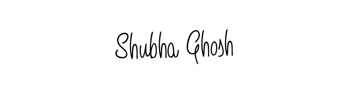 You should practise on your own different ways (Angelique-Rose-font-FFP) to write your name (Shubha Ghosh) in signature. don't let someone else do it for you. Shubha Ghosh signature style 5 images and pictures png