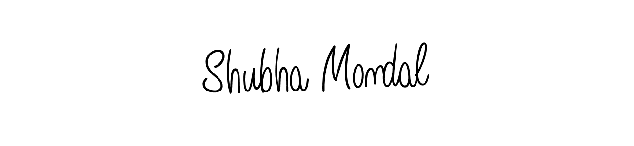 Use a signature maker to create a handwritten signature online. With this signature software, you can design (Angelique-Rose-font-FFP) your own signature for name Shubha Mondal. Shubha Mondal signature style 5 images and pictures png