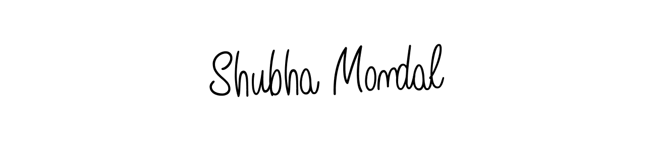 You should practise on your own different ways (Angelique-Rose-font-FFP) to write your name (Shubha Mondal) in signature. don't let someone else do it for you. Shubha Mondal signature style 5 images and pictures png