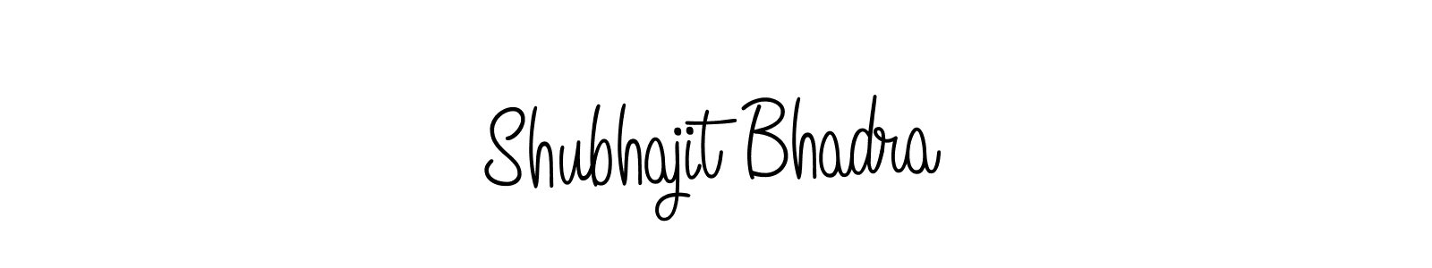 How to make Shubhajit Bhadra name signature. Use Angelique-Rose-font-FFP style for creating short signs online. This is the latest handwritten sign. Shubhajit Bhadra signature style 5 images and pictures png