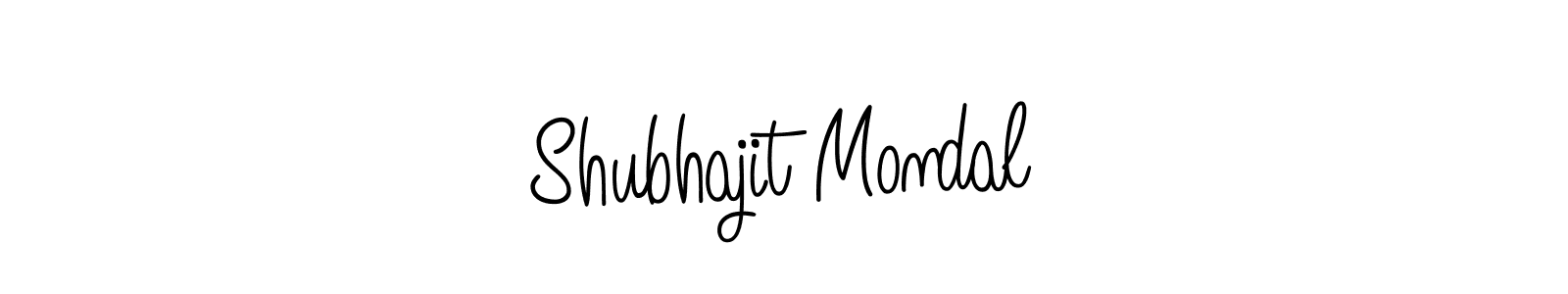 The best way (Angelique-Rose-font-FFP) to make a short signature is to pick only two or three words in your name. The name Shubhajit Mondal include a total of six letters. For converting this name. Shubhajit Mondal signature style 5 images and pictures png