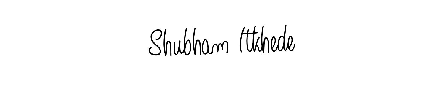 Create a beautiful signature design for name Shubham Itkhede. With this signature (Angelique-Rose-font-FFP) fonts, you can make a handwritten signature for free. Shubham Itkhede signature style 5 images and pictures png