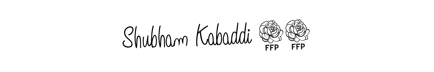 How to make Shubham Kabaddi 05 name signature. Use Angelique-Rose-font-FFP style for creating short signs online. This is the latest handwritten sign. Shubham Kabaddi 05 signature style 5 images and pictures png