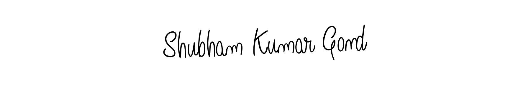 Use a signature maker to create a handwritten signature online. With this signature software, you can design (Angelique-Rose-font-FFP) your own signature for name Shubham Kumar Gond. Shubham Kumar Gond signature style 5 images and pictures png