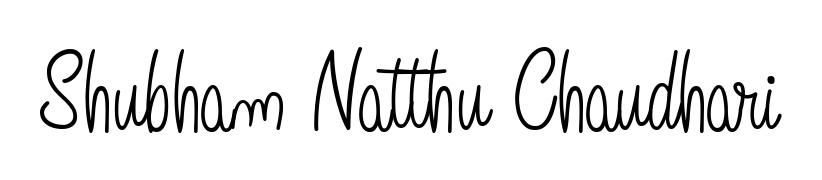 A stylish, flowing autograph style designed for name Shubham Natthu Chaudhari using Angelique-Rose-font-FFP typography. Perfect for digital creative projects. Shubham Natthu Chaudhari signature style 5 images and pictures png