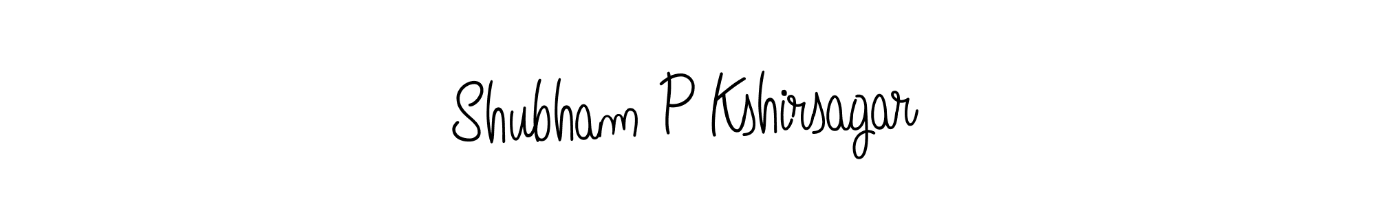 The best way (Angelique-Rose-font-FFP) to make a short signature is to pick only two or three words in your name. The name Shubham P Kshirsagar include a total of six letters. For converting this name. Shubham P Kshirsagar signature style 5 images and pictures png