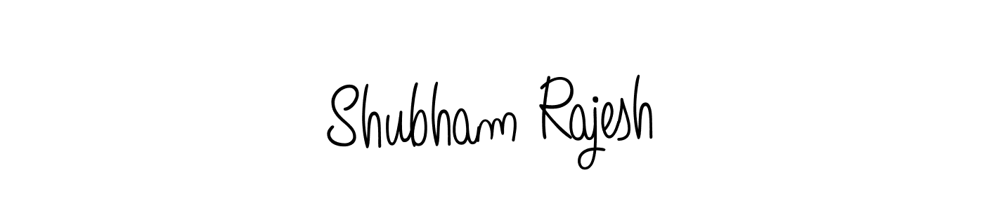Shubham Rajesh stylish signature style. Best Handwritten Sign (Angelique-Rose-font-FFP) for my name. Handwritten Signature Collection Ideas for my name Shubham Rajesh. Shubham Rajesh signature style 5 images and pictures png