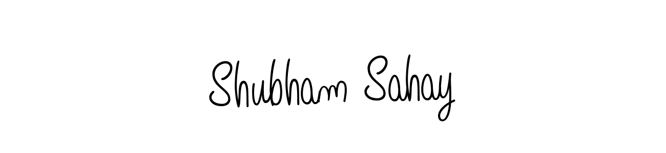 How to make Shubham Sahay name signature. Use Angelique-Rose-font-FFP style for creating short signs online. This is the latest handwritten sign. Shubham Sahay signature style 5 images and pictures png