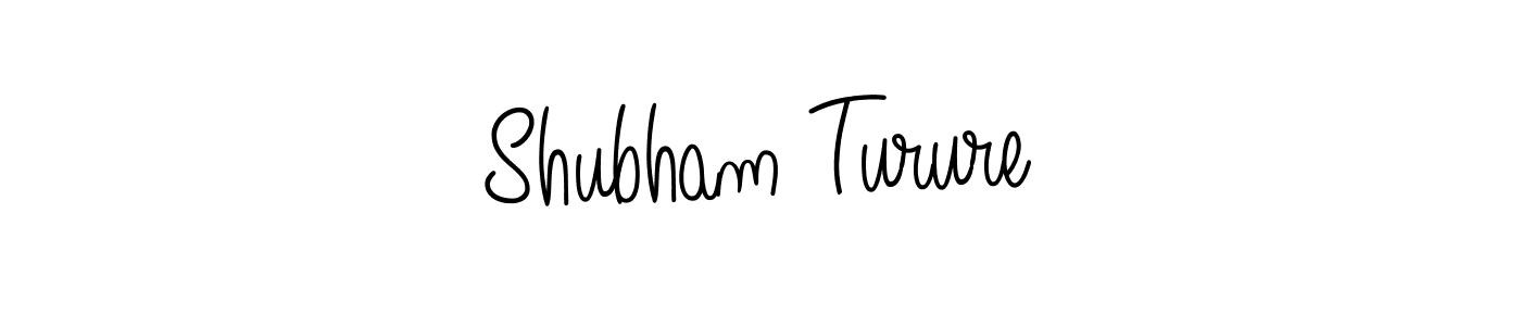 How to Draw Shubham Turure signature style? Angelique-Rose-font-FFP is a latest design signature styles for name Shubham Turure. Shubham Turure signature style 5 images and pictures png