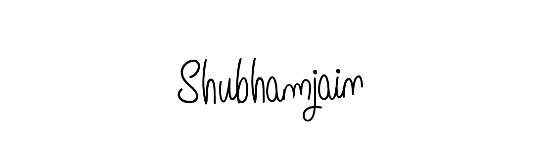 How to make Shubhamjain name signature. Use Angelique-Rose-font-FFP style for creating short signs online. This is the latest handwritten sign. Shubhamjain signature style 5 images and pictures png