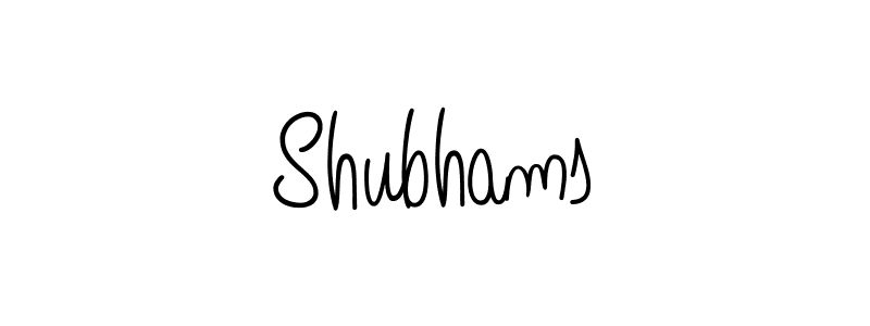 How to make Shubhams name signature. Use Angelique-Rose-font-FFP style for creating short signs online. This is the latest handwritten sign. Shubhams signature style 5 images and pictures png