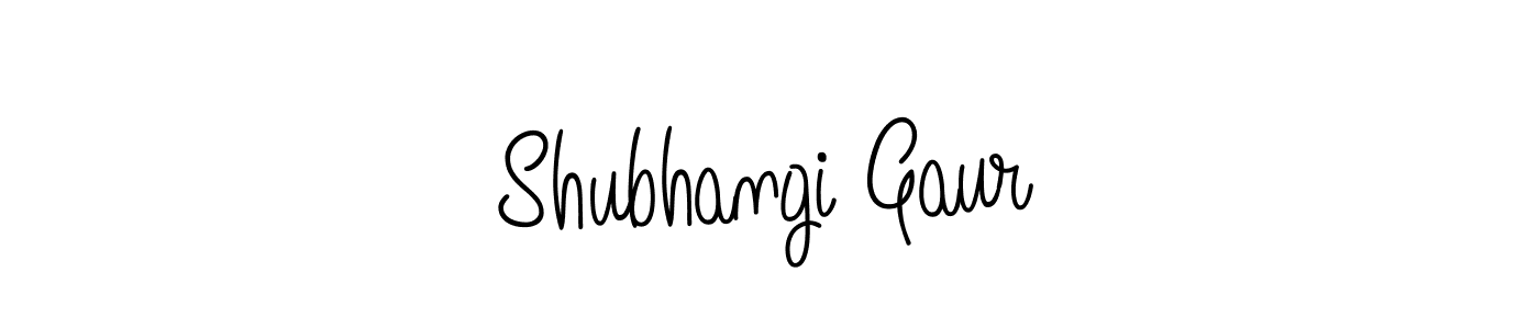 How to make Shubhangi Gaur name signature. Use Angelique-Rose-font-FFP style for creating short signs online. This is the latest handwritten sign. Shubhangi Gaur signature style 5 images and pictures png