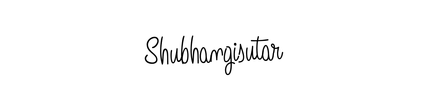 Design your own signature with our free online signature maker. With this signature software, you can create a handwritten (Angelique-Rose-font-FFP) signature for name Shubhangisutar. Shubhangisutar signature style 5 images and pictures png