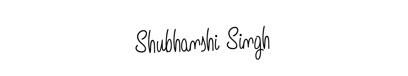 How to make Shubhanshi Singh name signature. Use Angelique-Rose-font-FFP style for creating short signs online. This is the latest handwritten sign. Shubhanshi Singh signature style 5 images and pictures png