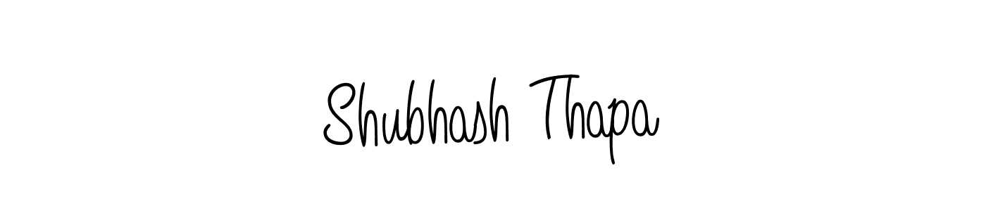 How to make Shubhash Thapa signature? Angelique-Rose-font-FFP is a professional autograph style. Create handwritten signature for Shubhash Thapa name. Shubhash Thapa signature style 5 images and pictures png