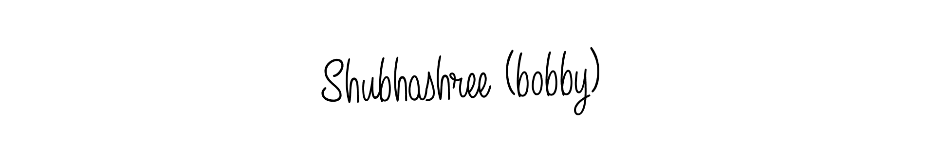 How to make Shubhashree (bobby) signature? Angelique-Rose-font-FFP is a professional autograph style. Create handwritten signature for Shubhashree (bobby) name. Shubhashree (bobby) signature style 5 images and pictures png