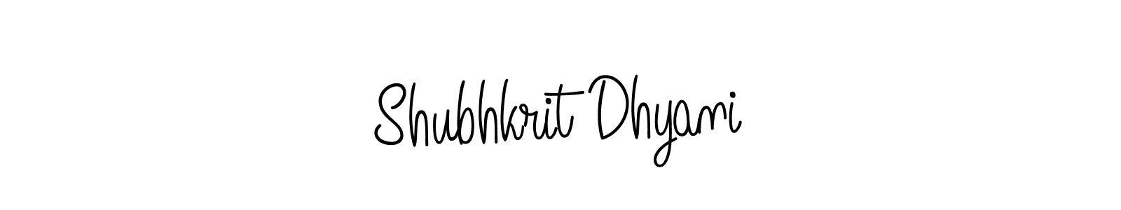 Make a beautiful signature design for name Shubhkrit Dhyani. With this signature (Angelique-Rose-font-FFP) style, you can create a handwritten signature for free. Shubhkrit Dhyani signature style 5 images and pictures png
