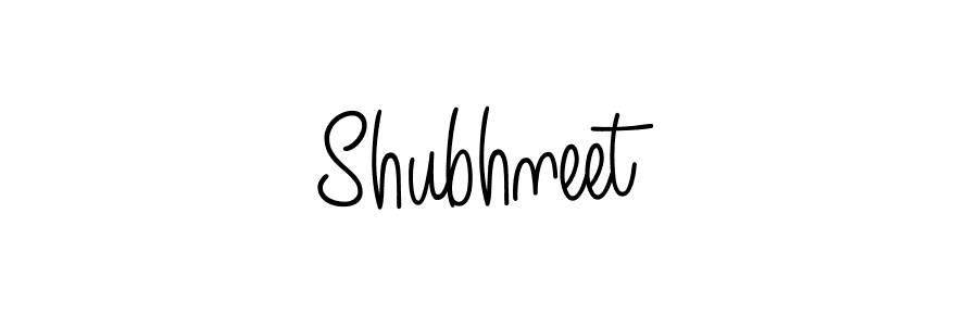 You should practise on your own different ways (Angelique-Rose-font-FFP) to write your name (Shubhneet) in signature. don't let someone else do it for you. Shubhneet signature style 5 images and pictures png