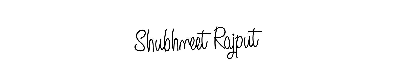 The best way (Angelique-Rose-font-FFP) to make a short signature is to pick only two or three words in your name. The name Shubhneet Rajput include a total of six letters. For converting this name. Shubhneet Rajput signature style 5 images and pictures png