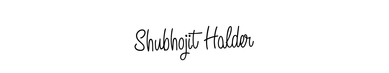 How to make Shubhojit Halder name signature. Use Angelique-Rose-font-FFP style for creating short signs online. This is the latest handwritten sign. Shubhojit Halder signature style 5 images and pictures png