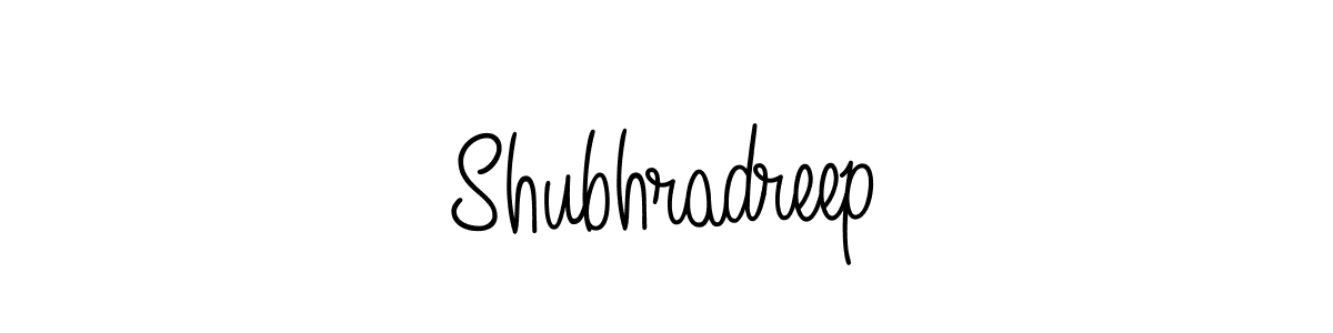 You should practise on your own different ways (Angelique-Rose-font-FFP) to write your name (Shubhradreep) in signature. don't let someone else do it for you. Shubhradreep signature style 5 images and pictures png