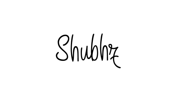 Use a signature maker to create a handwritten signature online. With this signature software, you can design (Angelique-Rose-font-FFP) your own signature for name Shubhz. Shubhz signature style 5 images and pictures png