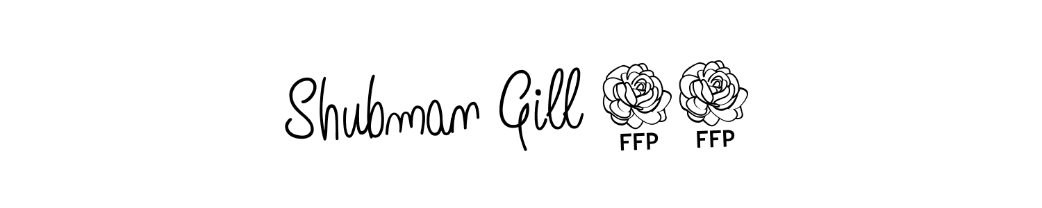 Make a short Shubman Gill 77 signature style. Manage your documents anywhere anytime using Angelique-Rose-font-FFP. Create and add eSignatures, submit forms, share and send files easily. Shubman Gill 77 signature style 5 images and pictures png