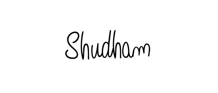 How to Draw Shudham signature style? Angelique-Rose-font-FFP is a latest design signature styles for name Shudham. Shudham signature style 5 images and pictures png