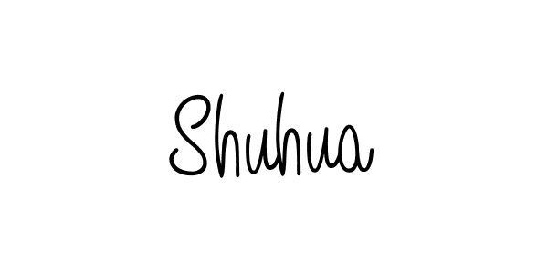 Make a beautiful signature design for name Shuhua. With this signature (Angelique-Rose-font-FFP) style, you can create a handwritten signature for free. Shuhua signature style 5 images and pictures png