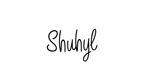 How to make Shuhyl signature? Angelique-Rose-font-FFP is a professional autograph style. Create handwritten signature for Shuhyl name. Shuhyl signature style 5 images and pictures png