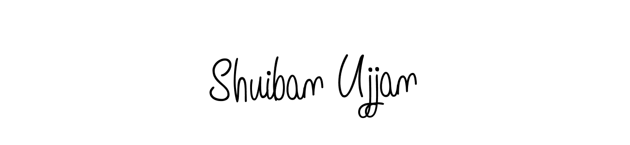 How to make Shuiban Ujjan name signature. Use Angelique-Rose-font-FFP style for creating short signs online. This is the latest handwritten sign. Shuiban Ujjan signature style 5 images and pictures png