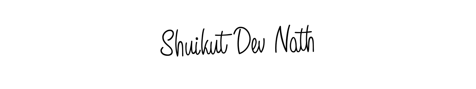 The best way (Angelique-Rose-font-FFP) to make a short signature is to pick only two or three words in your name. The name Shuikut Dev Nath include a total of six letters. For converting this name. Shuikut Dev Nath signature style 5 images and pictures png