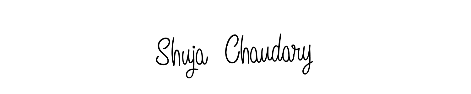 Check out images of Autograph of Shuja  Chaudary name. Actor Shuja  Chaudary Signature Style. Angelique-Rose-font-FFP is a professional sign style online. Shuja  Chaudary signature style 5 images and pictures png