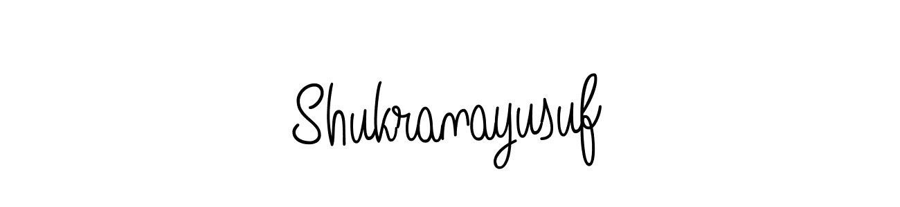 Make a short Shukranayusuf signature style. Manage your documents anywhere anytime using Angelique-Rose-font-FFP. Create and add eSignatures, submit forms, share and send files easily. Shukranayusuf signature style 5 images and pictures png