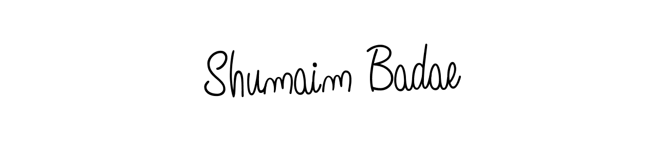Angelique-Rose-font-FFP is a professional signature style that is perfect for those who want to add a touch of class to their signature. It is also a great choice for those who want to make their signature more unique. Get Shumaim Badae name to fancy signature for free. Shumaim Badae signature style 5 images and pictures png