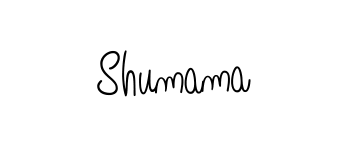 Design your own signature with our free online signature maker. With this signature software, you can create a handwritten (Angelique-Rose-font-FFP) signature for name Shumama. Shumama signature style 5 images and pictures png