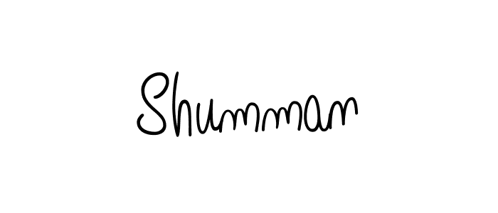 Create a beautiful signature design for name Shumman. With this signature (Angelique-Rose-font-FFP) fonts, you can make a handwritten signature for free. Shumman signature style 5 images and pictures png