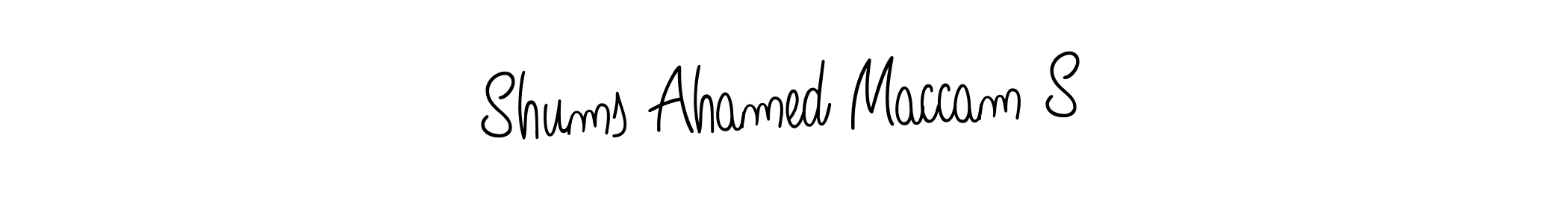 How to Draw Shums Ahamed Maccam S signature style? Angelique-Rose-font-FFP is a latest design signature styles for name Shums Ahamed Maccam S. Shums Ahamed Maccam S signature style 5 images and pictures png