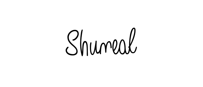 Best and Professional Signature Style for Shuneal. Angelique-Rose-font-FFP Best Signature Style Collection. Shuneal signature style 5 images and pictures png