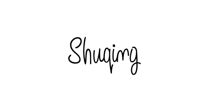Create a beautiful signature design for name Shuqing. With this signature (Angelique-Rose-font-FFP) fonts, you can make a handwritten signature for free. Shuqing signature style 5 images and pictures png