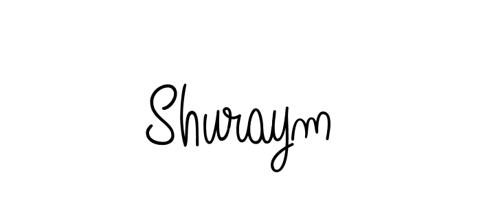 Create a beautiful signature design for name Shuraym. With this signature (Angelique-Rose-font-FFP) fonts, you can make a handwritten signature for free. Shuraym signature style 5 images and pictures png