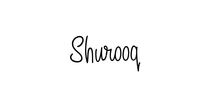 Make a beautiful signature design for name Shurooq. With this signature (Angelique-Rose-font-FFP) style, you can create a handwritten signature for free. Shurooq signature style 5 images and pictures png