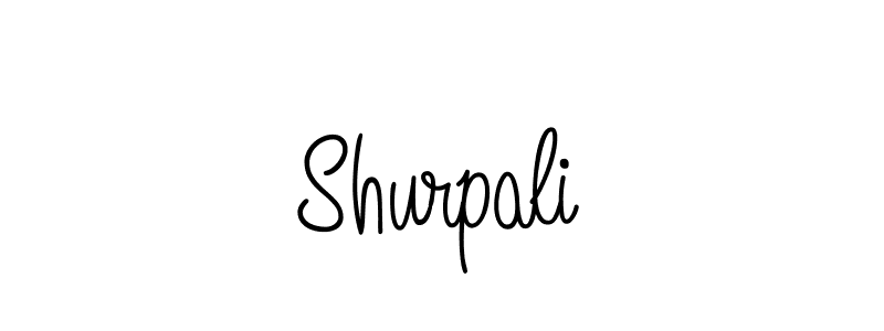 You should practise on your own different ways (Angelique-Rose-font-FFP) to write your name (Shurpali) in signature. don't let someone else do it for you. Shurpali signature style 5 images and pictures png