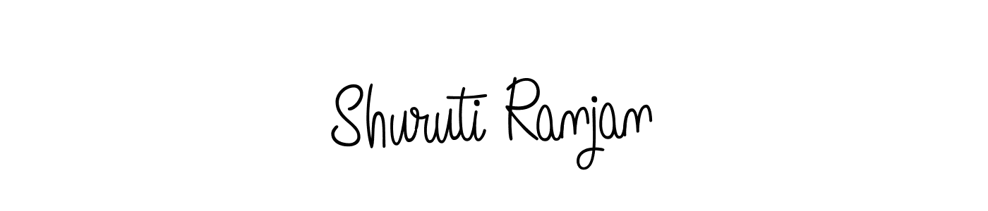 Make a beautiful signature design for name Shuruti Ranjan. With this signature (Angelique-Rose-font-FFP) style, you can create a handwritten signature for free. Shuruti Ranjan signature style 5 images and pictures png